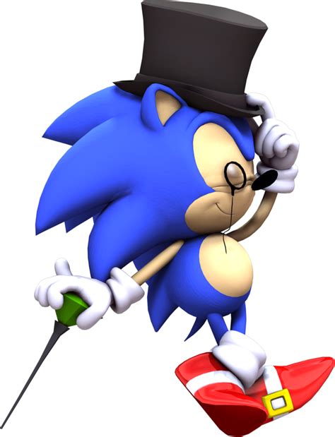 Download Classy Classic Sonic Classy Sonic Transparent Png Download