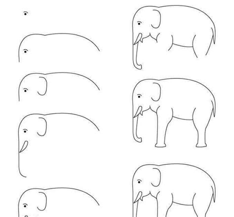 Cara Melukis Gajah Dengan Mudah Cara Melukis Haiwan Dengan Mudah