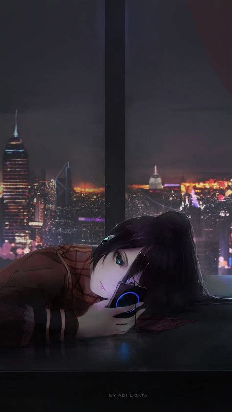 Depressing Sad Anime Alone Girl Anime HD Phone Wallpaper Pxfuel