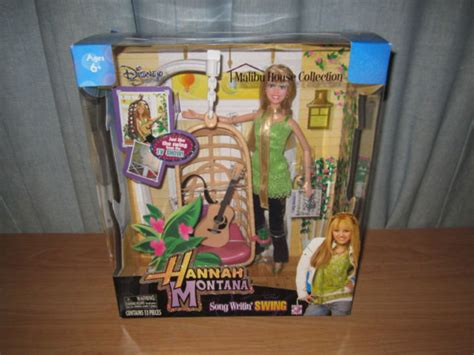 2008 Disney Hannah Montana Song Writin Swing Doll Malibu House Toys