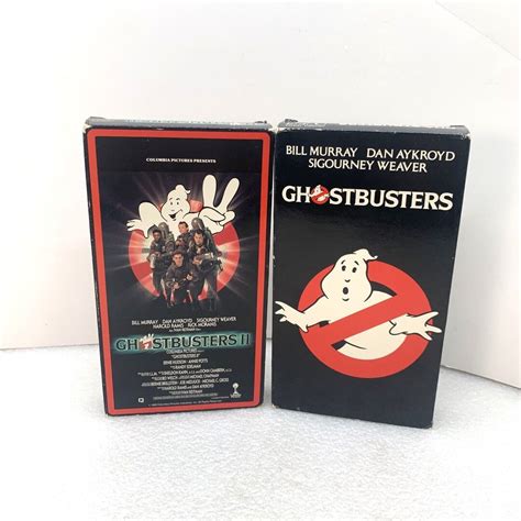Ghostbusters And Ghostbusters Ii Vhs 2 Tapes Double Feature Etsy