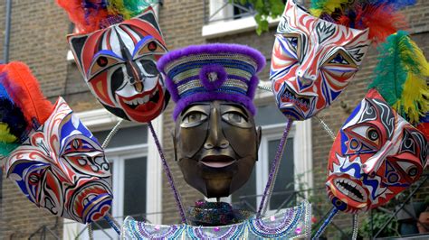 Máscaras En El Carnaval De Notting Hill