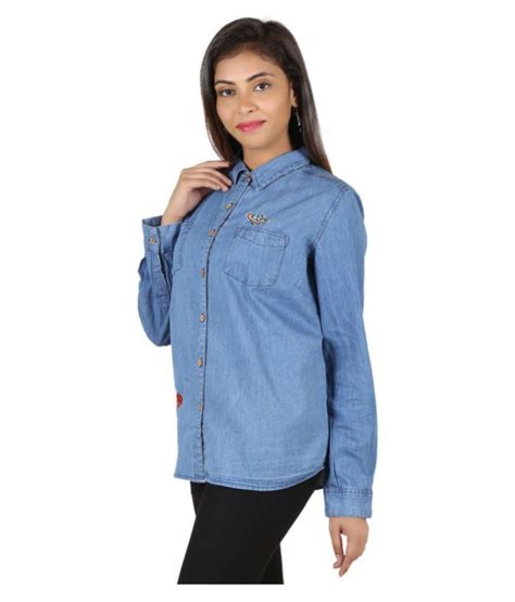 Buy Goodwill Blue Denim Shirt Online At Best Prices In India Snapdeal