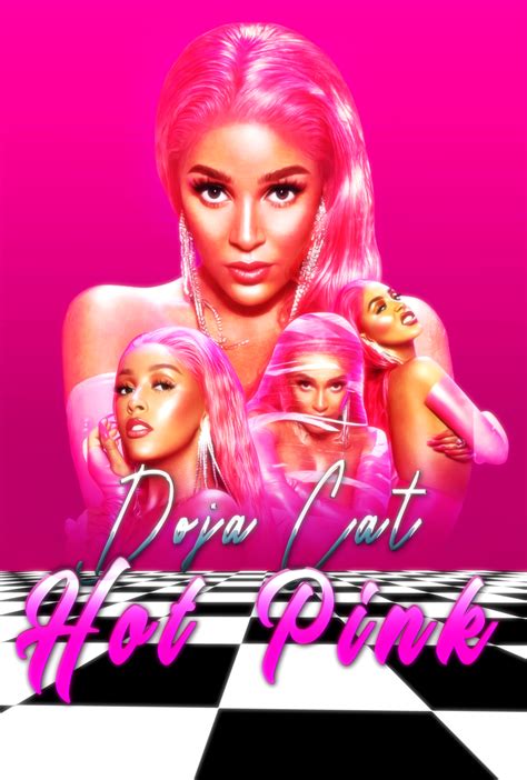 Doja Cat Hot Pink Retro Style Poster Chris Vega Posterspy