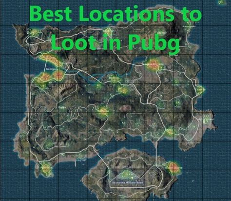 Top 10 Best Loot Locations In Erangel Map Pubg Loot Locations