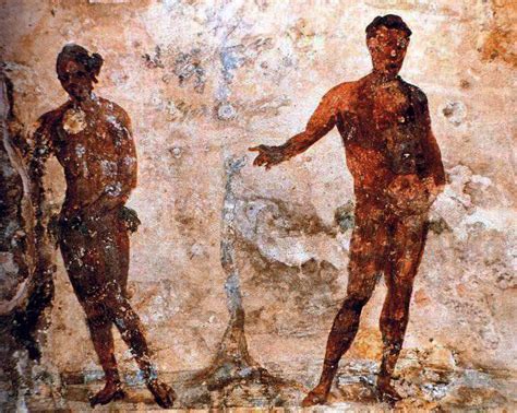 2nd 3rd Century Depiction Of Adam And Eve From Catacombs