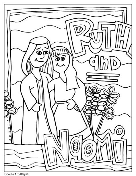 book of ruth coloring pages