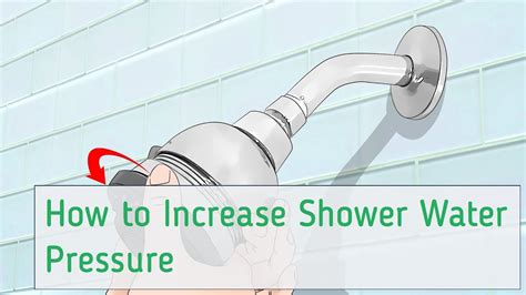 How To Increase Shower Water Pressure Youtube