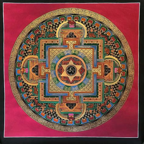 Om yantra Mantra Traditional Art - Mandalas Life