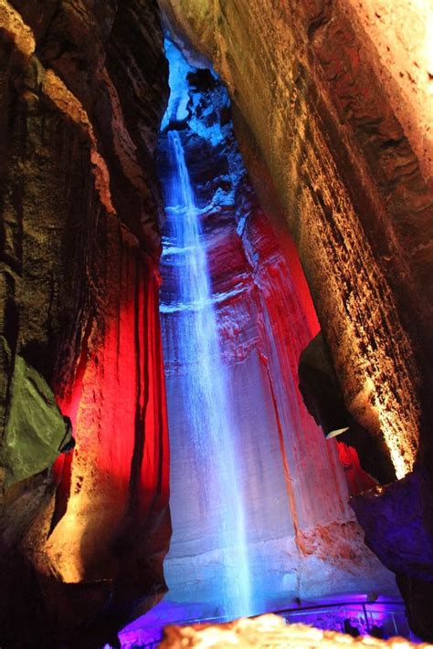 Ruby Falls Is A 145 Foot High Underground Waterfall Near Chattanooga