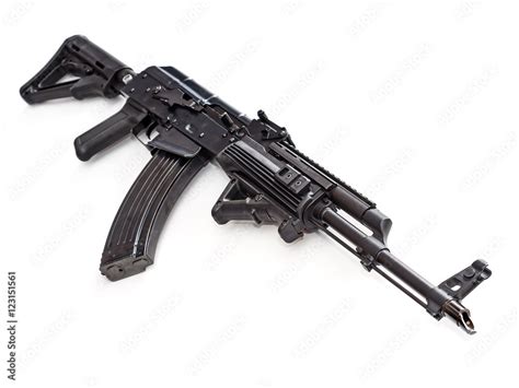 Tactical Custom Built Ak 47 Rifle Stock Photo Adobe Stock