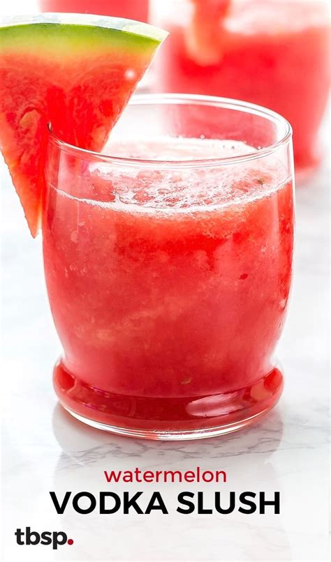 Watermelon Vodka Slush Recipe In 2020 Watermelon Vodka