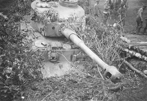 타이거 1 전차의 위장 매복 Wooden Camouflaged German Tiger 1 Tank Ambush