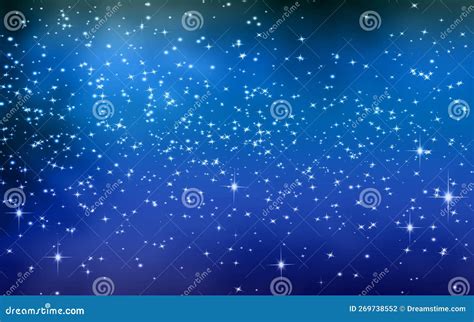 Night Sky Shining Star Background Stock Illustration Illustration Of