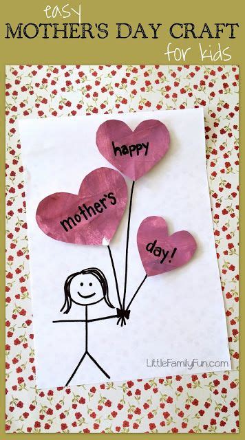 Mothers Day Balloon Craft For Kids Mothers Day Crafts