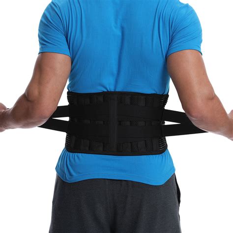 Back Braces For Lower Pain Relief With 6 Stays Breathable Support Belt