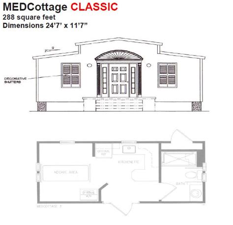 Medcottage Classic Prints X Granny Pods Floor Plans Loafing Shed In Law Apartment