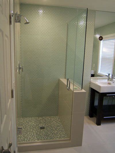 Three Panel And Up Frameless Shower Doors Half Wall Shower Shower