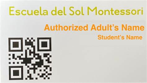 Early Childhood Parents Please Pick Up Id Cards • Escuela Del Sol