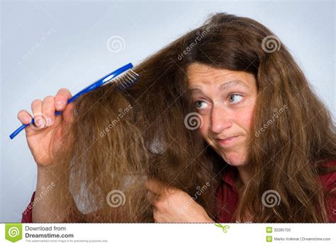 Disheveled Hair Stock Photo Image Of Comb Face Long 32285700