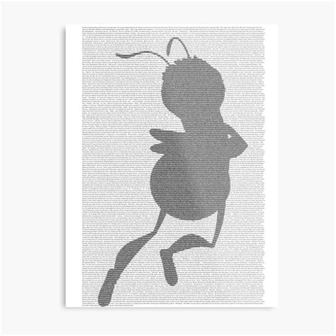 Bee Movie Script Barry Benson Flying Silhouette Metal Print By