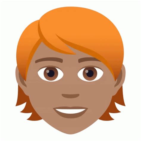 Red Hair Joypixels Sticker Red Hair Joypixels Hairstyle Discover Share Gifs