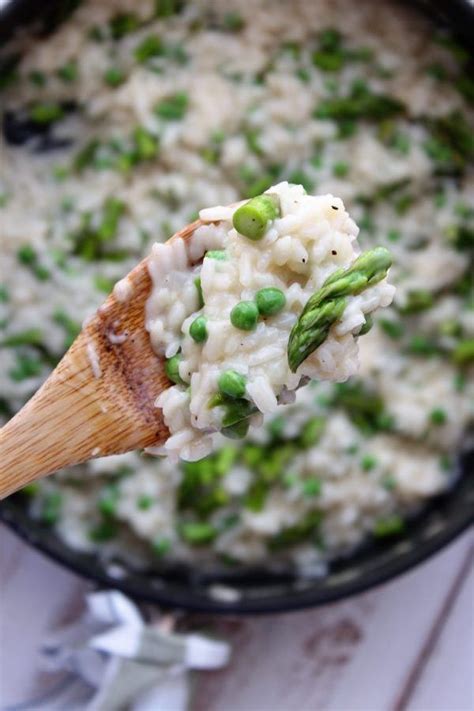 White Wine Risotto With Peas And Asparagus Ways To My Heart Recipe