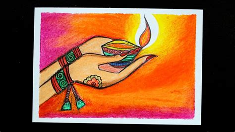 Drawing For Diwali Festival How To Draw Diwali Festival Drawing