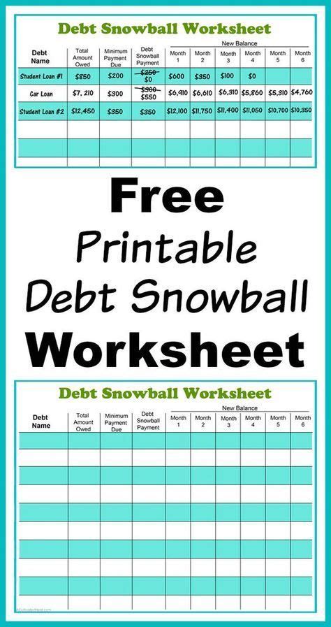 Snowball Worksheet Free Printable
