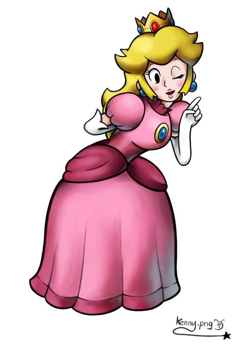 Mario Luigi Rpg Style Princess Peach By Kenny Png On Deviantart