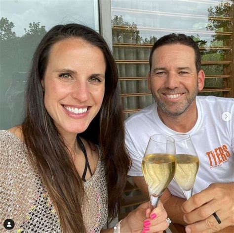 Sergio Garcia Kisses Wife As Pair Only Have Eyes For Each Other At