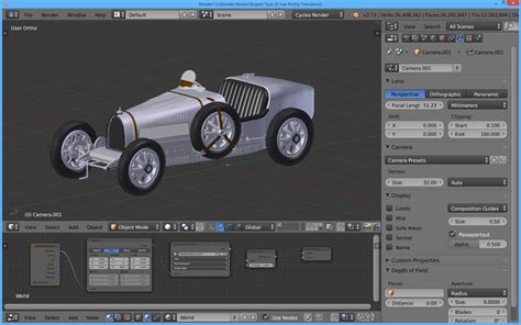The Tinkers Workshop Blender 3d Bugatti Type 35 Model Is Completed