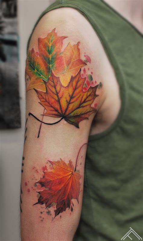 The Gallery For Fall Leaves Tattoo