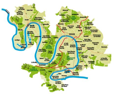 Carte Metropole Rouen Normandie Malaunay