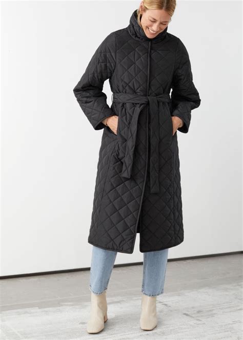 Belted Quilted Coat Quilted Coat Quilted Coat Outfit Coat