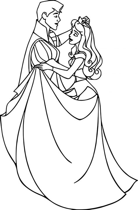 Walt disney coloring page of princess aurora and prince phillip from sleeping beauty (1959). Disney Aurora Sleeping Beauty At Coloring Pages 25 ...