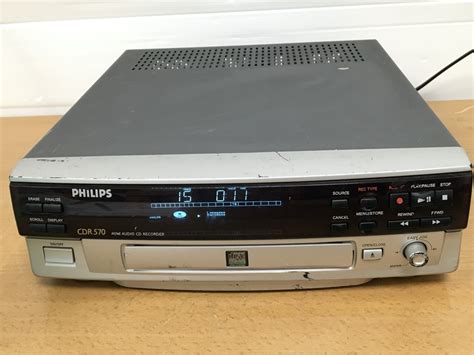 Philips Cdr570 Cd Player Recorder Tested Good Working Order