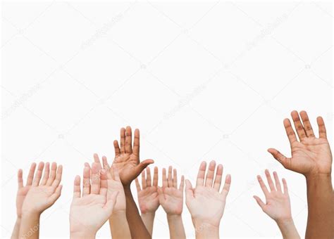 Hands Raising In The Air — Stock Photo © Wavebreakmedia 26995587