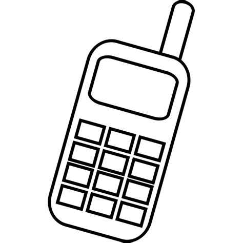 Mobile Phone Icon Vector Clip Art Free Svg
