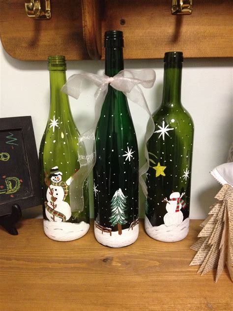 10 Decorated Christmas Wine Bottles Ideas This Is Edit