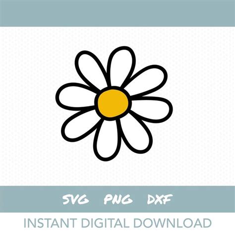 Daisy SVG Daisy Flower Clipart Instant Digital Download | Etsy