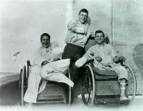 Disability History Museum Three Wwi Amputees Smiling In Vauclaire