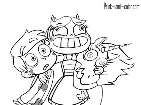 Star Vs The Forces Of Evil Coloring Pages Coloring Pages 2019