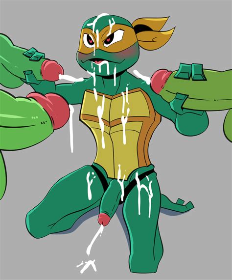 Rule 34 Anthro Handjob Jerseydevil Male Michelangelo Tmnt Penis