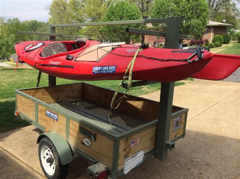 Custom Kayak Trailer For Sale Holds 6 Yaks Gear Missouri