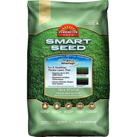 Pennington Smart Seed Tall Fescue Grass Seed Mix For Sun To Partial