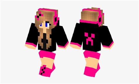 Minecraft Skins Pink Creeper Girl 528x418 Png Download Pngkit