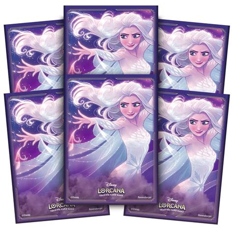 Disney Lorcana The First Chapter Tcg Card Sleeve Pack Elsa Accessories Disney Lorcana