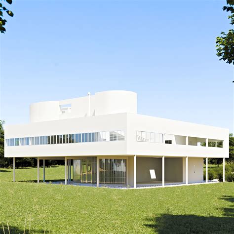 Villa Savoye Le Corbusier 3d Model Cgtrader