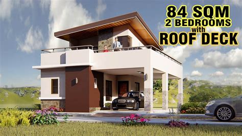 Small 2 Storey House With Roof Deck